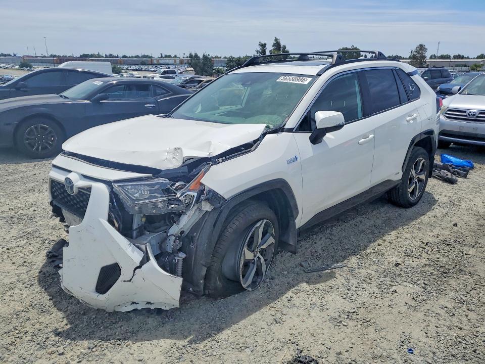 2021 Toyota Rav4 prime VIN JTMAB3FV6MD063931 COPART salvage auction — FRONT END, Ca - Salvage Certificate, sold $11,100 on 2026-07-07 (photo 1)