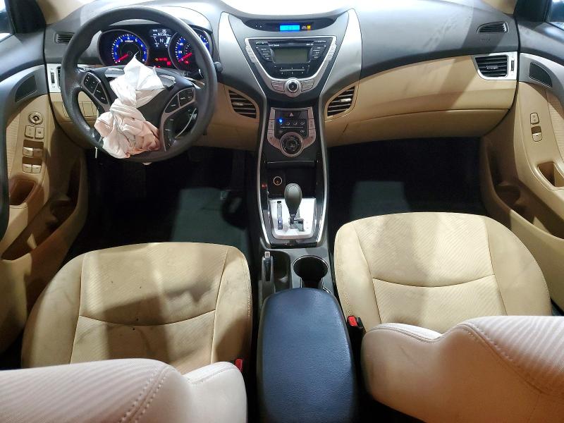 2013 Hyundai Elantra VIN KMHDH4AE9DU530327 COPART salvage auction — FRONT END, Tx - Salvage Vehicle Title, sold $375 on 2026-07-06 (photo 8)