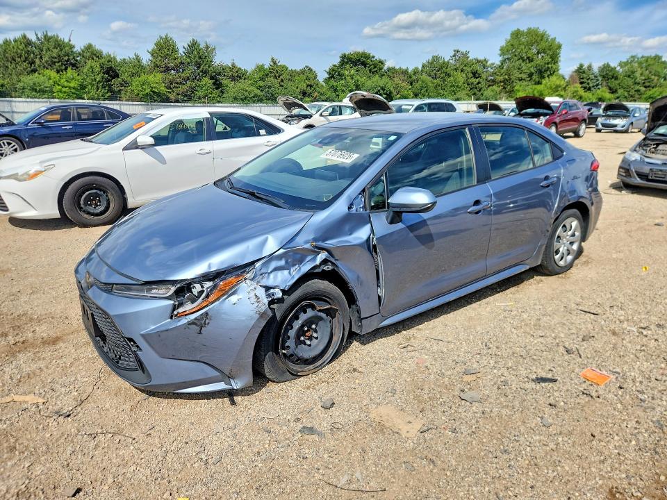 2020 Toyota Corolla VIN JTDEPRAE8LJ073129 COPART salvage auction — FRONT END, Il - Salvage Certificate, sold $5,900 on 2026-07-16 (photo 1)