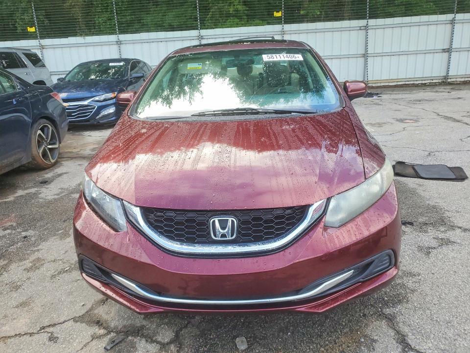 2014 Honda Civic VIN 19XFB2F88EE033999 COPART salvage auction — FRONT END, GA - CERTIFICATE OF TITLE, sold $1,650 on 2026-07-02 (photo 5)