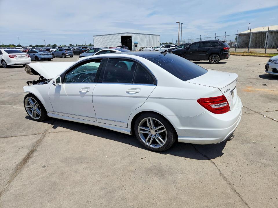 2014 Mercedes-benz C-klasse VIN WDDGF4HB0ER320390 COPART salvage auction — FRONT END, Ca - Salvage Certificate, sold $550 on 2026-07-06 (photo 2)