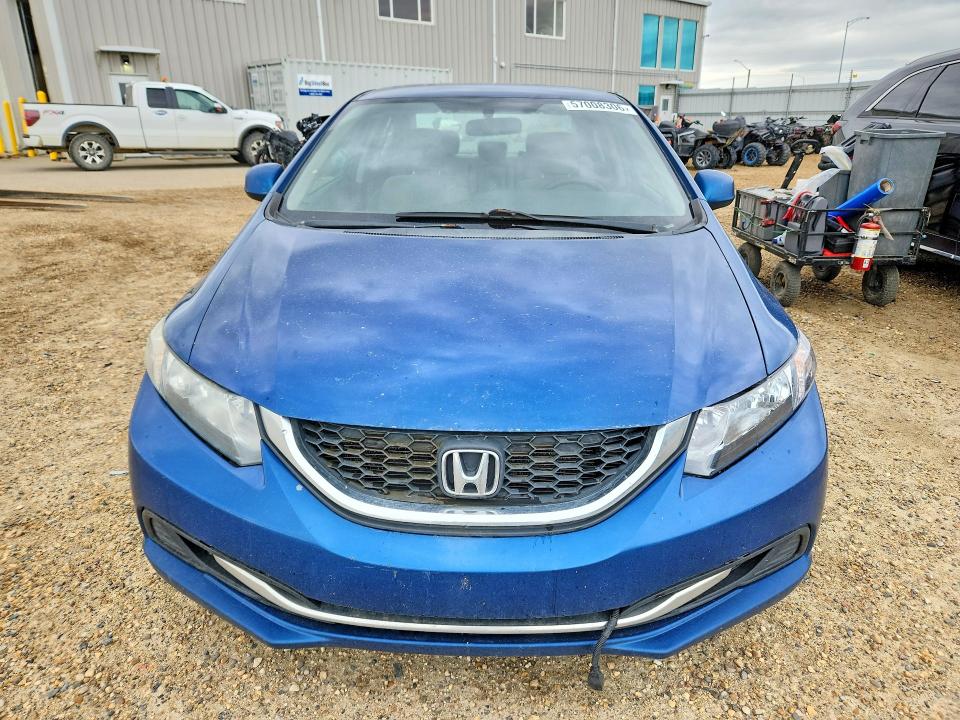 2013 Honda Civic VIN 2HGFB2F43DH004752 COPART salvage auction — REAR END, Ab - Oop - Salvage, sold $1,600 on 2026-07-09 (photo 5)