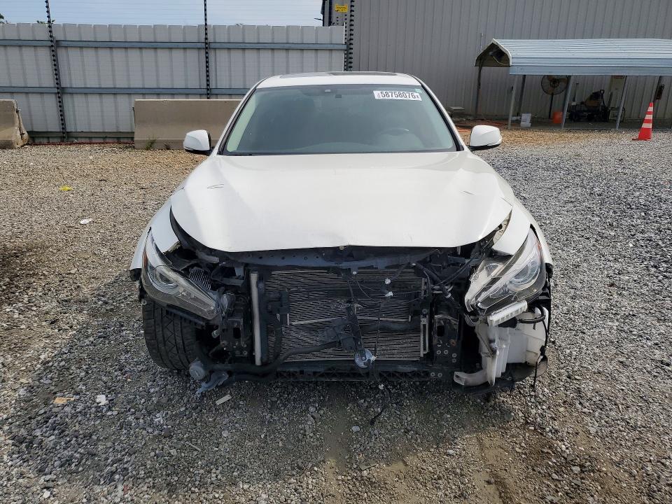 2018 Infiniti Q50 VIN JN1EV7AR7JM445197 COPART salvage auction — FRONT END, IN - CERT OF TITLE - REBUILT VEHICL, sold $3,700 on 2026-07-27 (photo 5)