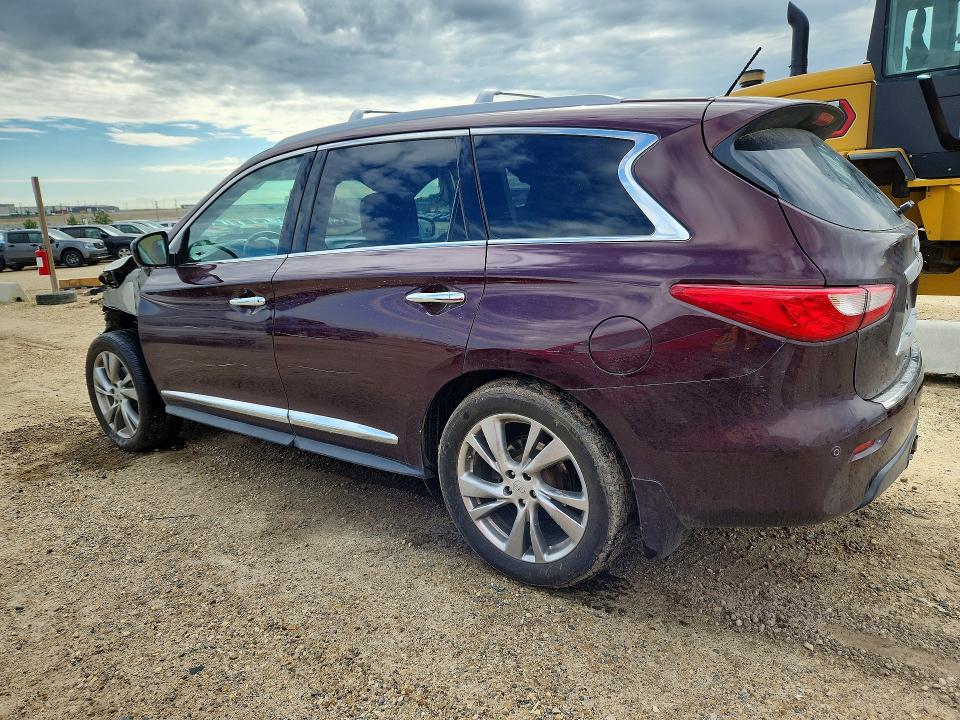 2014 Infiniti VIN 5N1AL0MMXEC527988 COPART salvage auction — FRONT END, Ab - Bos - Salvage, sold $450 on 2026-07-23 (photo 2)