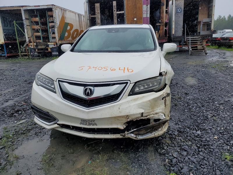 2016 Acura Rdx VIN 5J8TB4H31GL802211 COPART salvage auction — FRONT END, QC - IRRECUPERABLE, sold $1,250 on 2026-07-28 (photo 5)