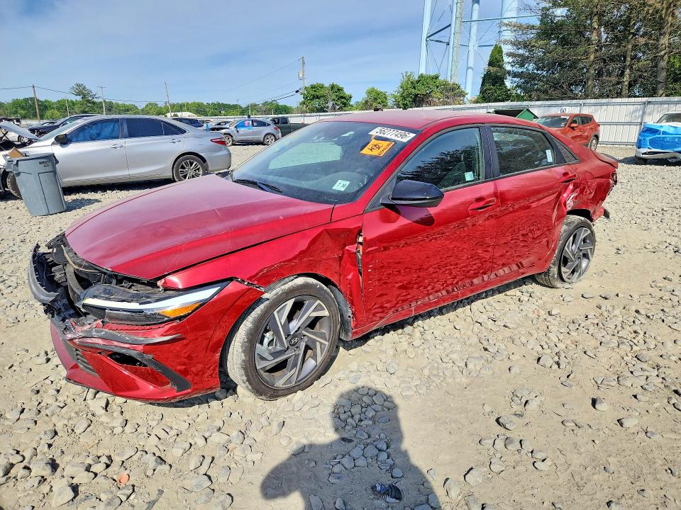 2025 Hyundai Elantra VIN KMHLM4DG0SU066278 COPART salvage auction — FRONT END, Nj - Cert Of Title-Salvage, sold $350 on 2026-07-27 (photo 1)