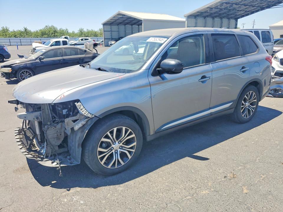 2018 Mitsubishi Outlander VIN JA4AD2A34JZ054616 COPART salvage auction — FRONT END, Ca - Salvage Certificate, sold $2,000 on 2026-07-20 (photo 1)