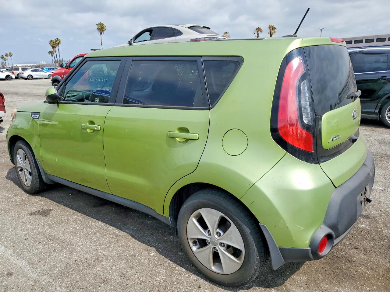 2015 Kia Soul VIN KNDJN2A20F7750824 COPART salvage auction — Vandalized, CA - SALVAGE CERTIFICATE, sold $1,150 on 2026-07-10 (photo 2)