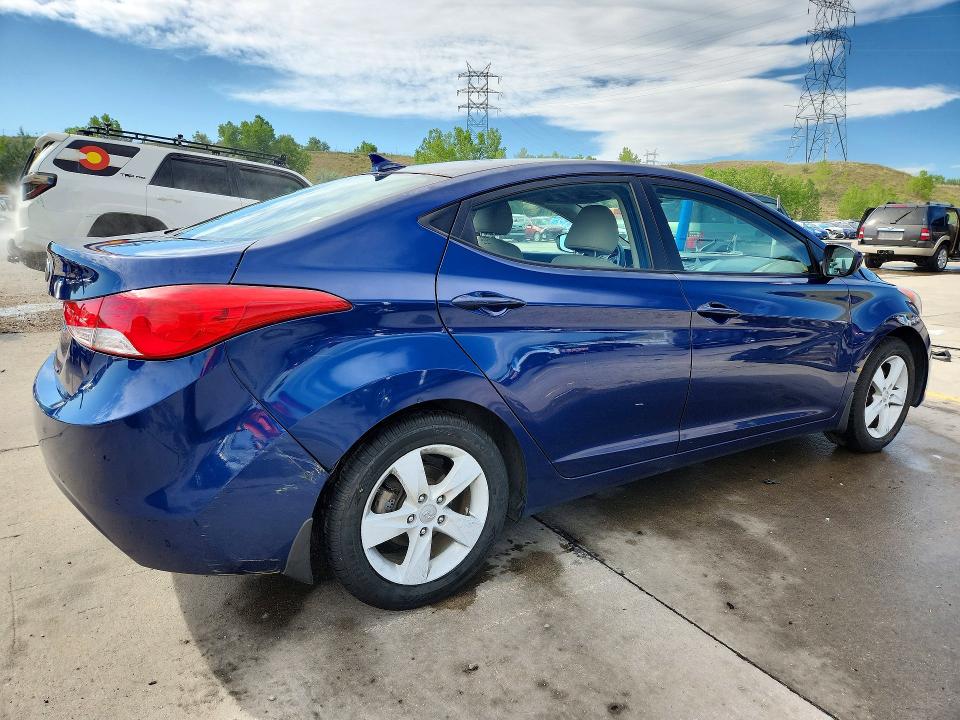 2013 Hyundai Elantra VIN KMHDH4AE3DU727980 COPART salvage auction — FRONT END, Co - Public - Salvage Title, sold $825 on 2026-07-22 (photo 3)