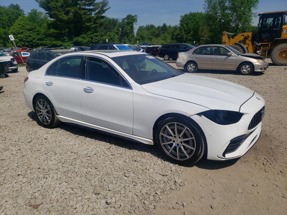 2025 Mercedes-benz C-klasse amg VIN W1KAF8HB3SR272523 COPART salvage auction — FRONT END, Ca - Certificate Of Title, sold $32,750 on 2026-07-22 (photo 4)