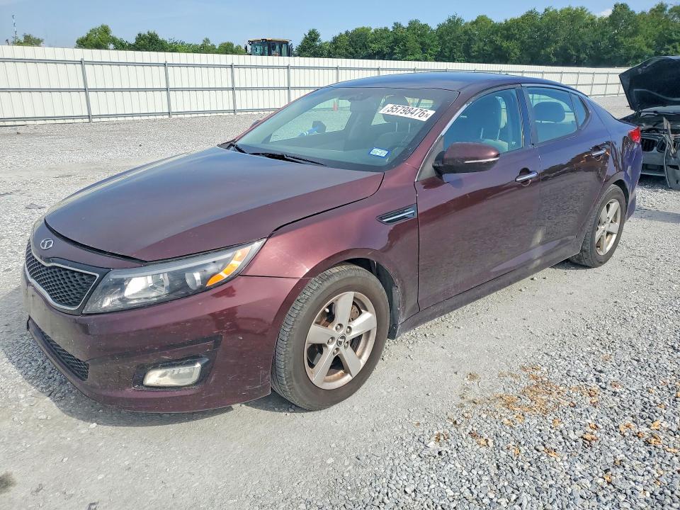 2014 Kia Optima VIN 5XXGM4A72EG286364 COPART salvage auction — MINOR DENT/SCRATCHES, Tx - Cert Of Title-Rebuilt Salvage, sold $925 on 2026-07-27 (photo 1)
