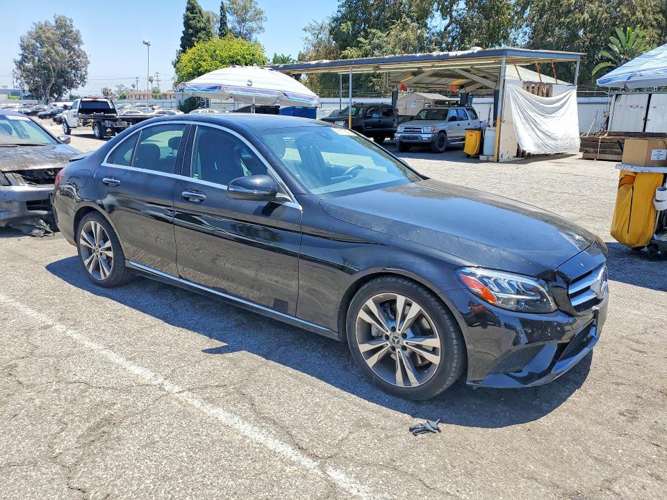 2020 Mercedes-benz C-klasse VIN WDDWF8DB6LR525721 COPART salvage auction — SIDE, Ca - Salvage Certificate, sold $7,200 on 2026-07-14 (photo 4)