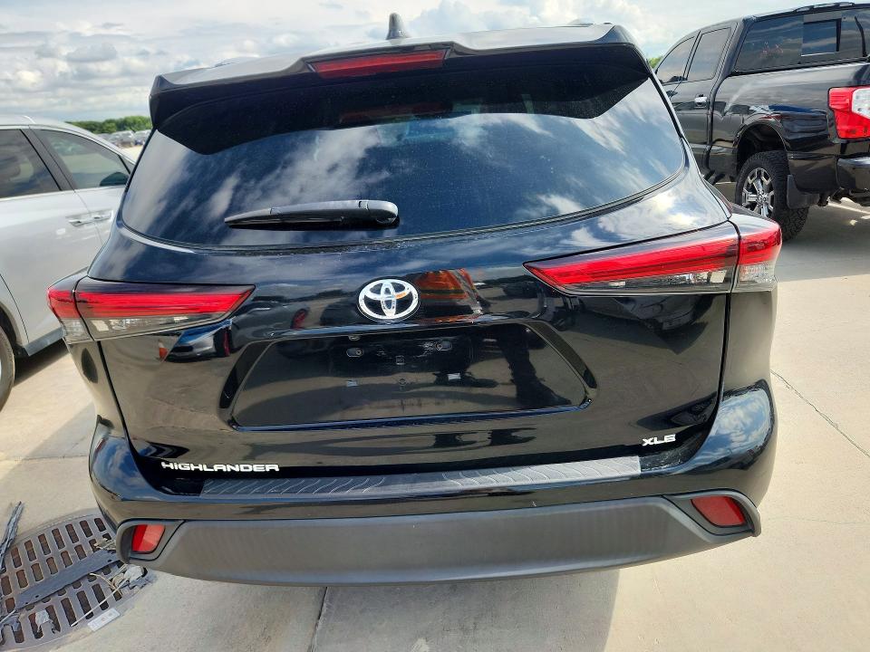 2020 Toyota Highlander VIN 5TDGZRAH4LS014952 COPART salvage auction — NORMAL WEAR, Tx - Certificate Of Title, sold $18,900 on 2026-07-27 (photo 6)