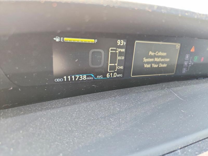 2017 Toyota Prius VIN JTDKARFU9H3532538 COPART salvage auction — FRONT END, Ny - Mv-907A Salvage Certificate, sold $1,900 on 2026-07-20 (photo 9)