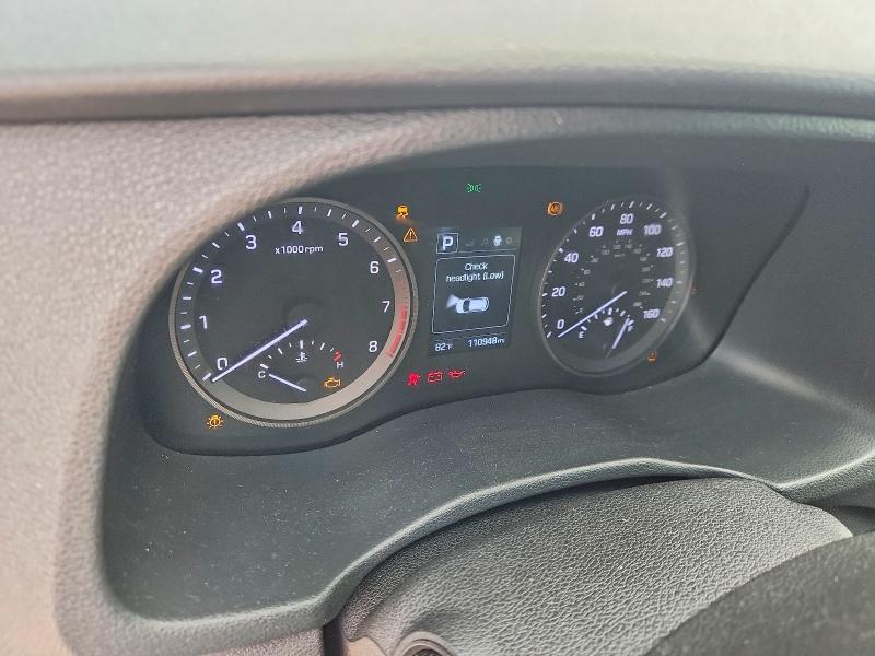 2018 Hyundai Tucson VIN KM8J23A47JU825346 COPART salvage auction — FRONT END, Mo - Salvage Certificate Of Title, sold $150 on 2026-07-28 (photo 9)