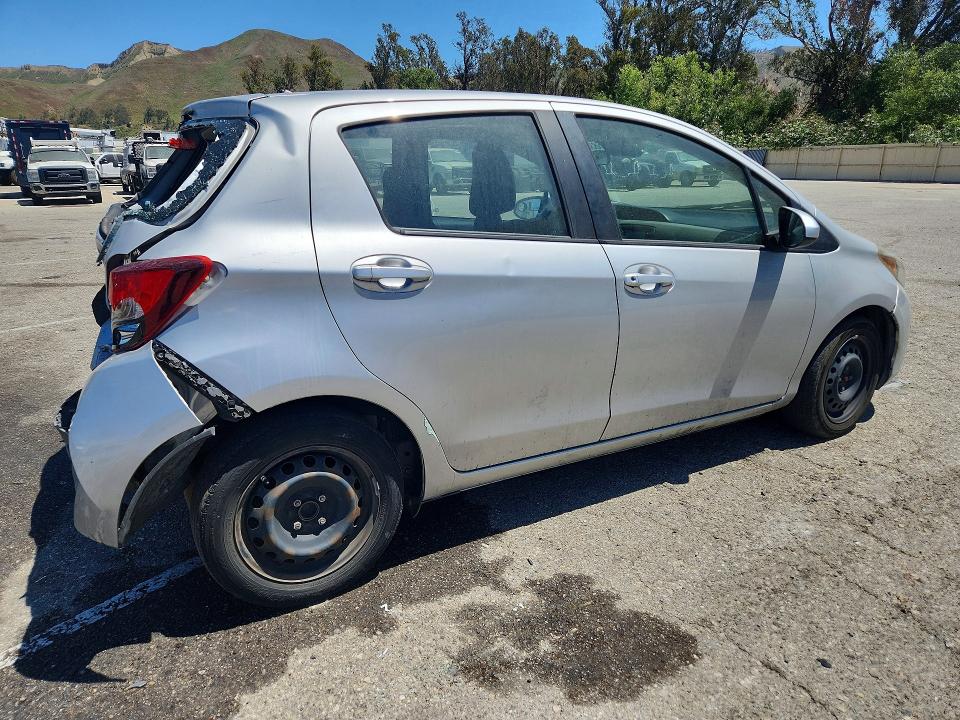 2017 Toyota Yaris VIN VNKKTUD31HA081471 COPART salvage auction — REAR END, Ca - Salvage Certificate, sold $90 on 2026-07-21 (photo 3)