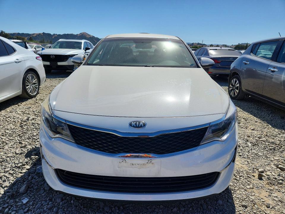 2016 Kia Optima VIN 5XXGT4L31GG055889 COPART salvage auction — REAR END, Ca - Salvage Certificate, sold $1,000 on 2026-07-07 (photo 5)