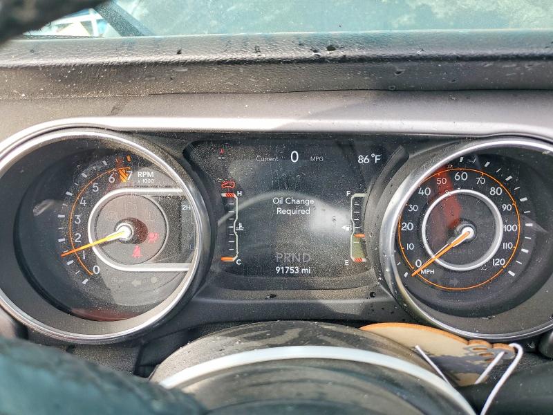 2021 Jeep Wrangler / VIN 1C4HJXDG3MW764993 COPART salvage auction — ROLLOVER, Ca - Salvage Certificate, sold $6,700 on 2026-07-23 (photo 9)