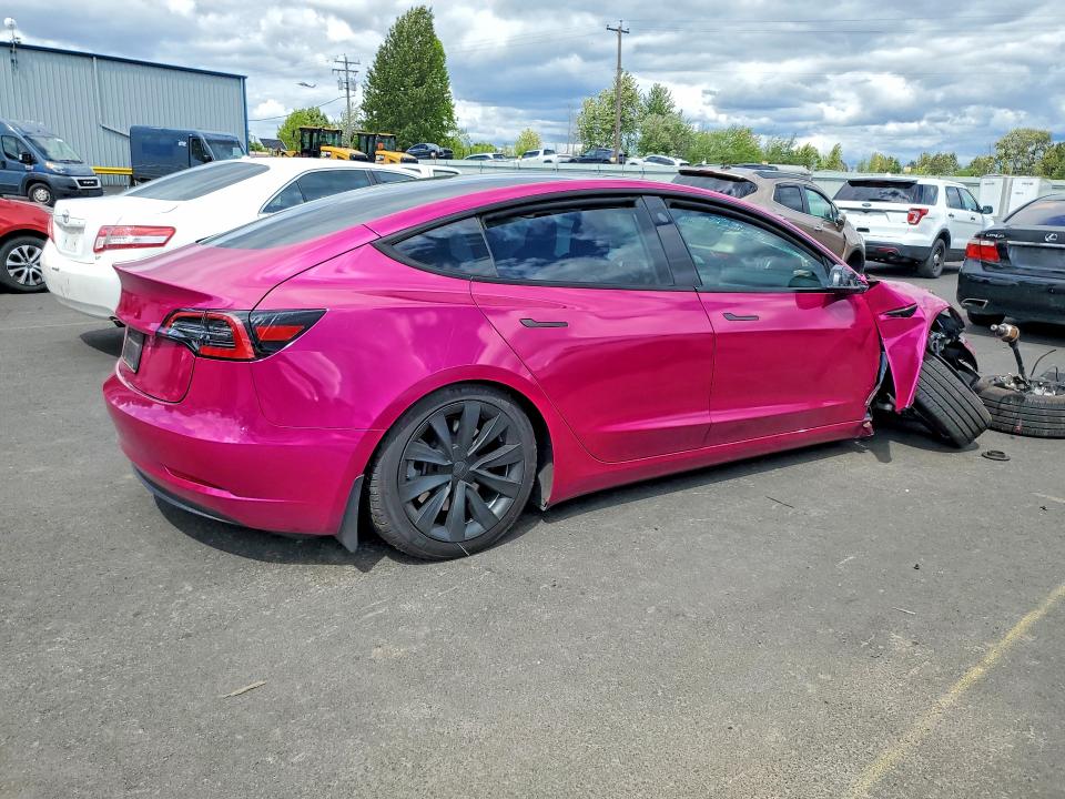 2023 Tesla Model 3 VIN 5YJ3E1EA1PF475478 COPART salvage auction — FRONT END, Wa - Bill Of Sale, sold $2,750 on 2026-07-06 (photo 3)