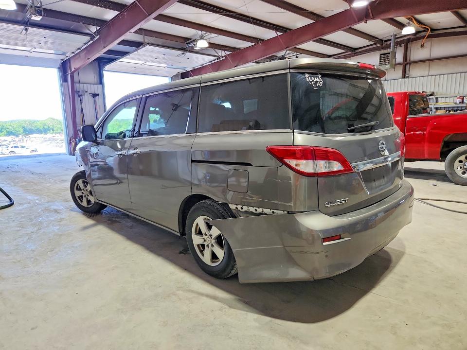 2015 Nissan Quest VIN JN8AE2KP5F9130036 COPART salvage auction — FRONT END, Pa - Certificate Of Salvage, sold $475 on 2026-07-02 (photo 2)