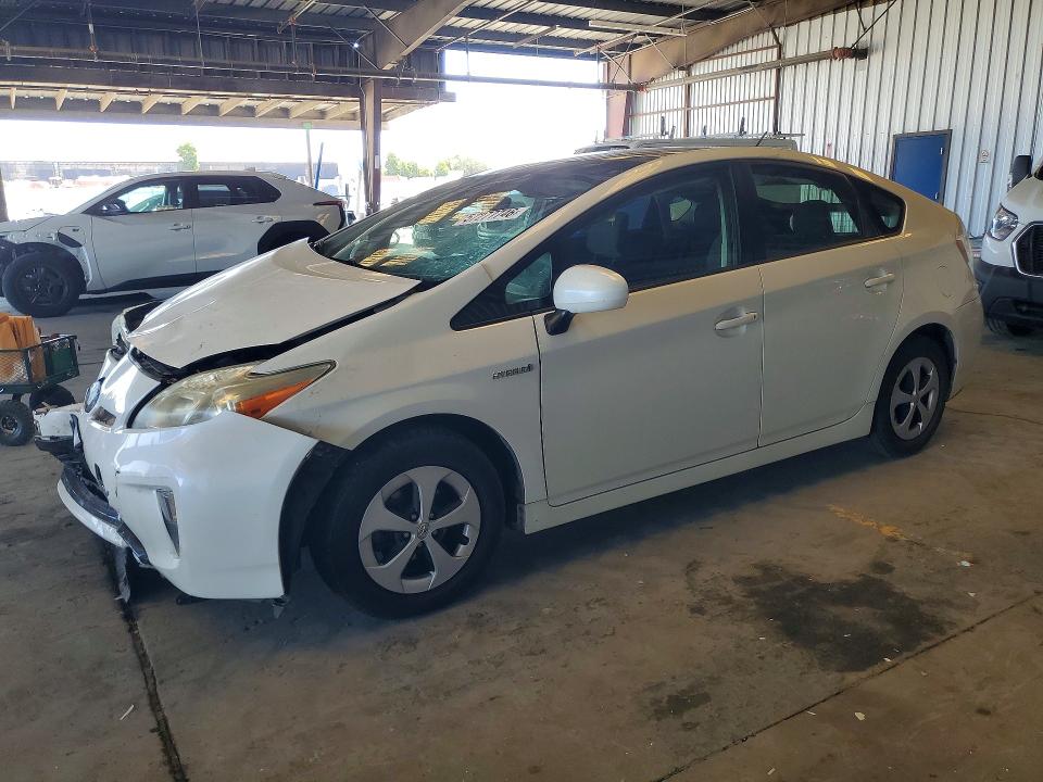 2013 Toyota Prius VIN JTDKN3DU4D5599888 COPART salvage auction — FRONT END, Ca - Salvage Certificate, sold $1,300 on 2026-07-27 (photo 1)