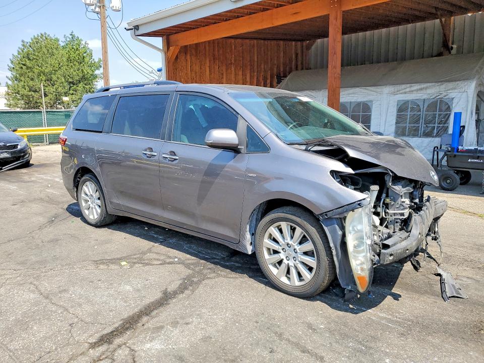 2017 Toyota VIN 5TDDZ3DC7HS155117 COPART salvage auction — FRONT END, Co - Public - Salvage Title, sold $1,600 on 2026-07-30 (photo 4)
