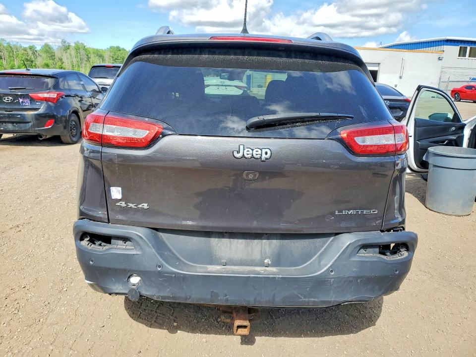 2017 Jeep Cherokee VIN 1C4PJMDS8HW558590 COPART salvage auction — REAR END, St - Salvage Title, sold $200 on 2026-08-11 (photo 6)