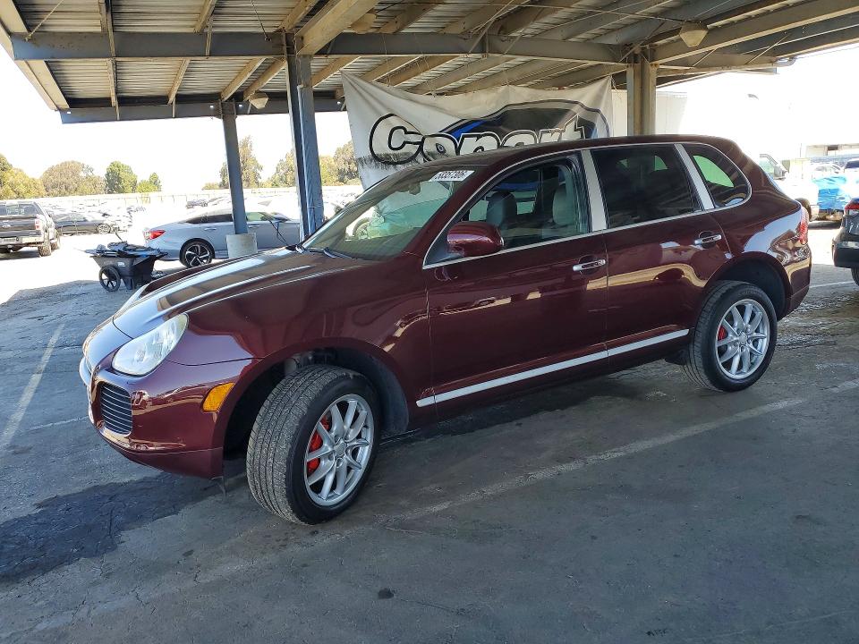 2005 Porsche Cayenne VIN WP1AC29P95LA91085 COPART salvage auction — FRONT END, Ca - Dis/Dlr/Exp Only Clean Title, sold $125 on 2026-07-09 (photo 1)