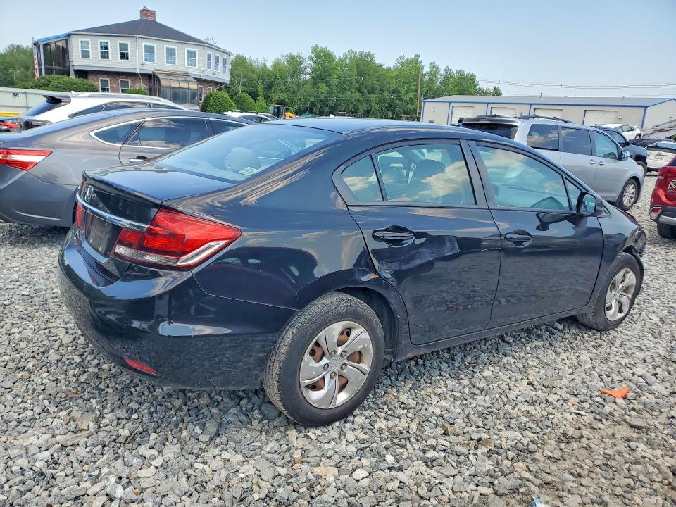 2013 Honda Civic VIN 2HGFB2F56DH524727 COPART salvage auction — FRONT END, Ma - Certificate Of Title, sold $1,150 on 2026-07-06 (photo 3)