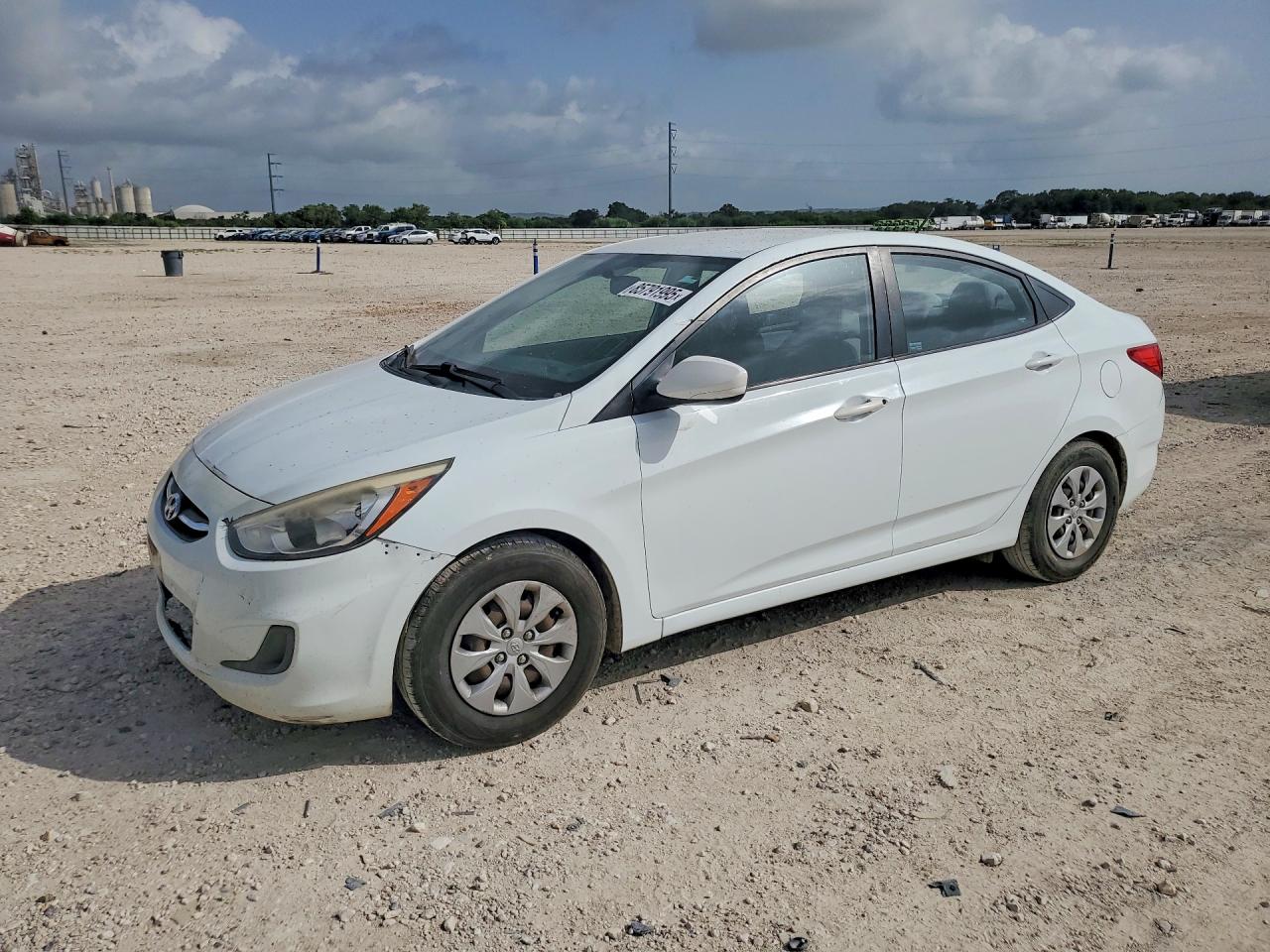 2015 Hyundai Accent VIN KMHCT4AE3FU817174 COPART salvage auction — Front End, TX - CERTIFICATE OF TITLE, sold $775 on 2026-07-09 (photo 1)