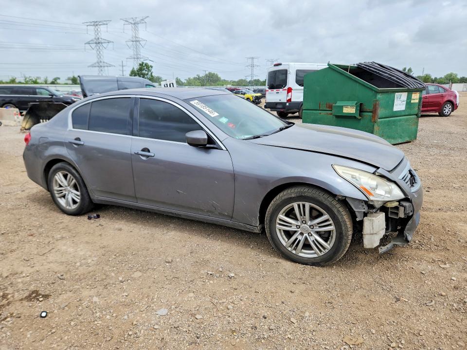 2013 Infiniti G VIN JN1CV6AR1DM765587 COPART salvage auction — FRONT END, Il - Salvage Certificate, sold $250 on 2026-07-30 (photo 4)
