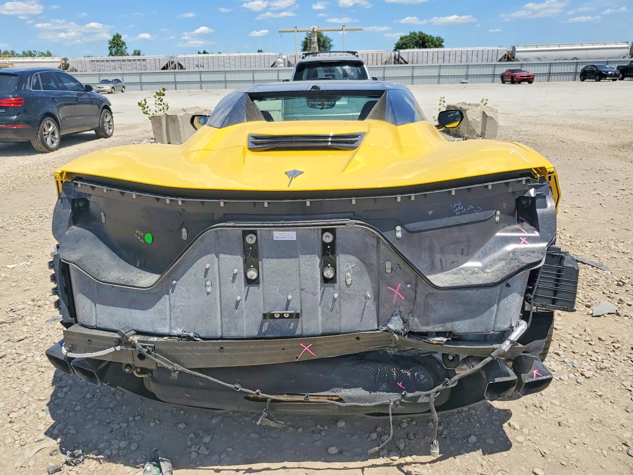 2026 Chevrolet Corvette Stingray VIN 1G1YB3D48T5106689 COPART salvage auction — Rear End, MO - SALVAGE CERTIFICATE OF TITLE, sold $64,000 on 2026-07-07 (photo 6)