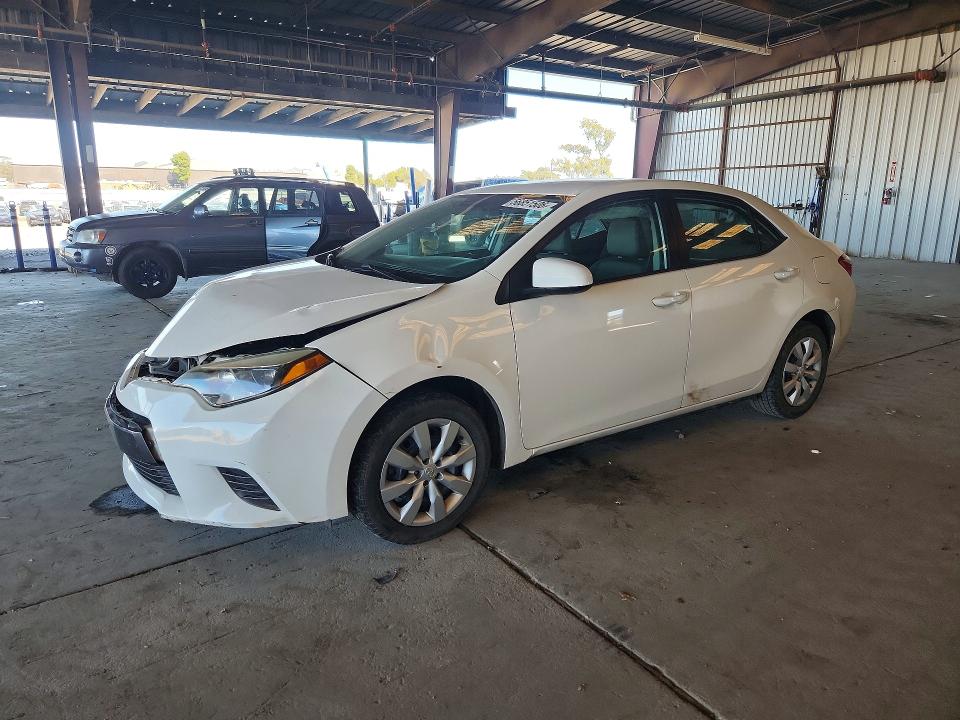 2015 Toyota Corolla VIN 5YFBURHE2FP327824 COPART salvage auction — FRONT END, CA - SALVAGE CERTIFICATE, sold $1,400 on 2026-07-23 (photo 1)