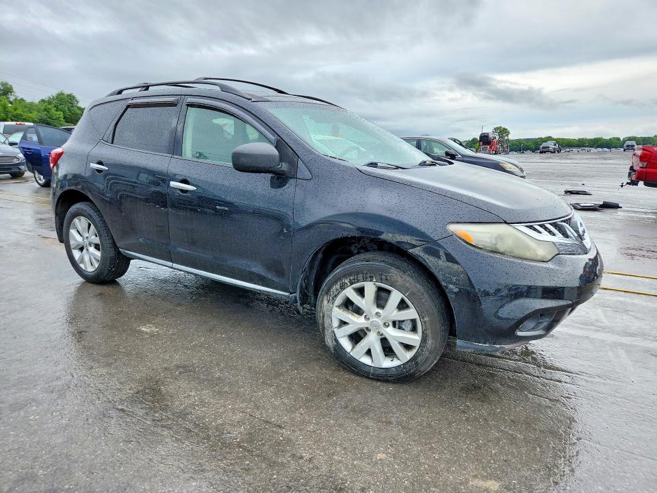 2012 Nissan Murano VIN JN8AZ1MU8CW100382 COPART salvage auction — ENGINE BURN, Tn - Salvage Certificate, sold $150 on 2026-07-13 (photo 4)