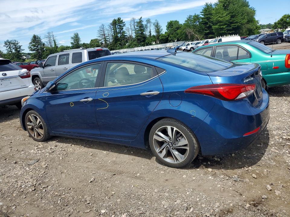 2016 Hyundai VIN KMHDH4AE3GU620576 COPART salvage auction — FRONT END, Md - Cert Of Salvage > 75% Damage, sold $2,050 on 2026-07-27 (photo 2)