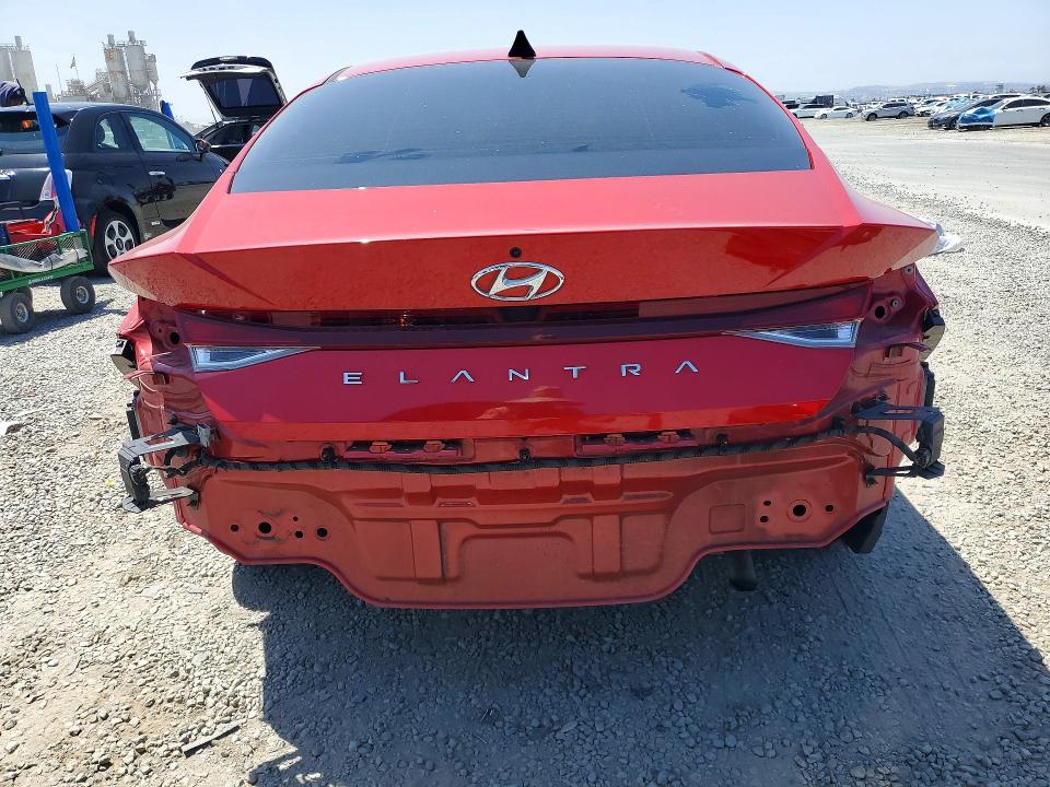 2022 Hyundai Elantra VIN 5NPLM4AG1NH066295 COPART salvage auction — REAR END, Ca - Salvage Certificate, sold $3,600 on 2026-07-02 (photo 6)