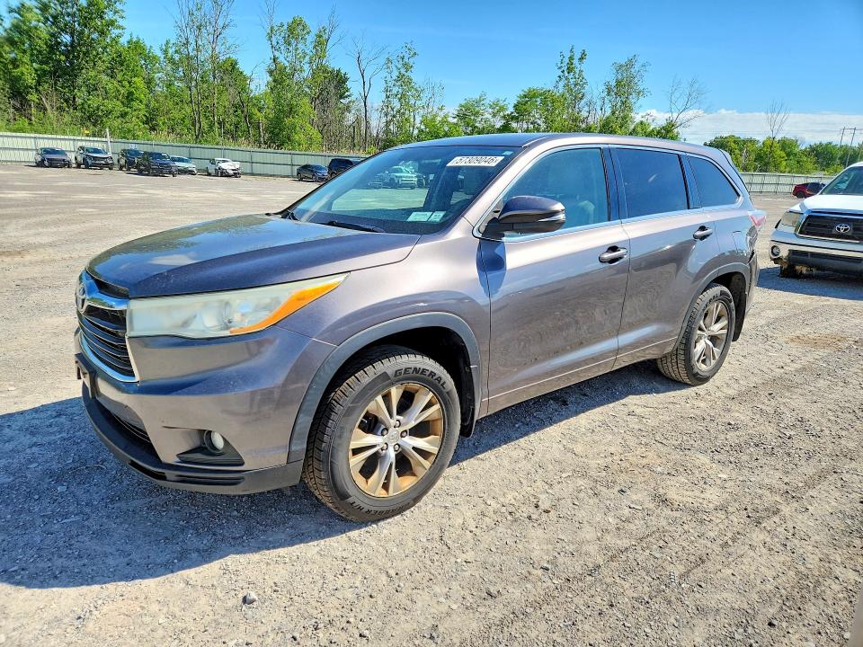 2014 Toyota VIN 5TDBKRFH2ES013485 COPART salvage auction — REAR END, Ny - Mv-907A Salvage Certificate, sold $2,600 on 2026-07-13 (photo 1)