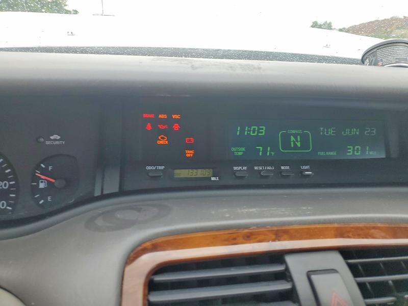 2004 Toyota Avalon VIN 4T1BF28B34U366490 COPART salvage auction — FRONT END, NY - MV-907A SALVAGE CERTIFICATE, sold $450 on 2026-07-09 (photo 9)
