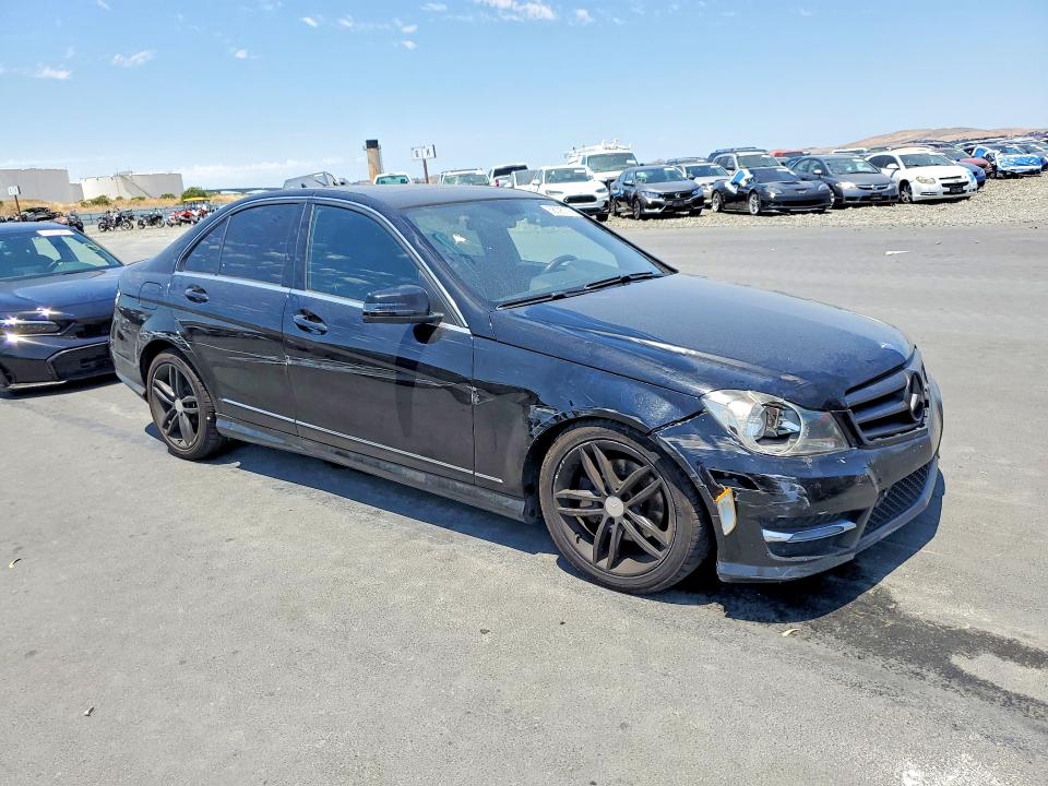 2013 Mercedes-benz C class VIN WDDGF4HB8DR279831 COPART salvage auction — FRONT END, CA - SALVAGE CERTIFICATE, sold $300 on 2026-07-15 (photo 4)
