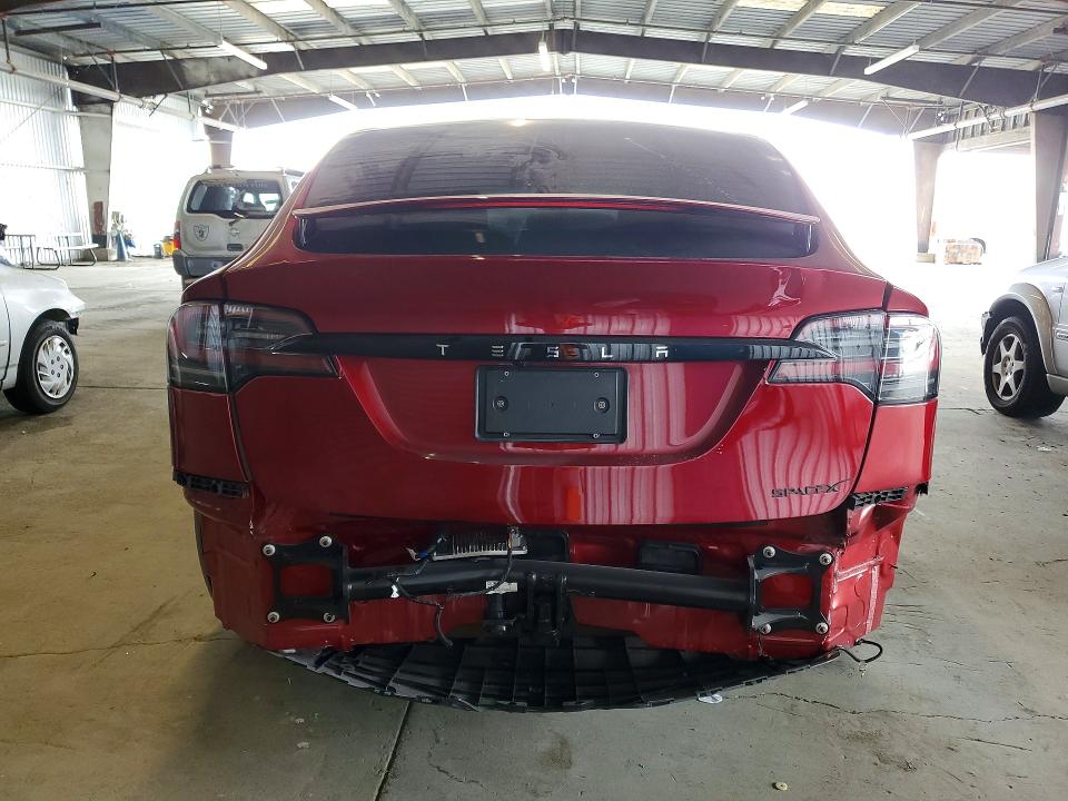 2023 Tesla Model x VIN 7SAXCBE50PF419521 COPART salvage auction — REAR END, CA - SALVAGE CERTIFICATE, sold $29,750 on 2026-07-13 (photo 6)