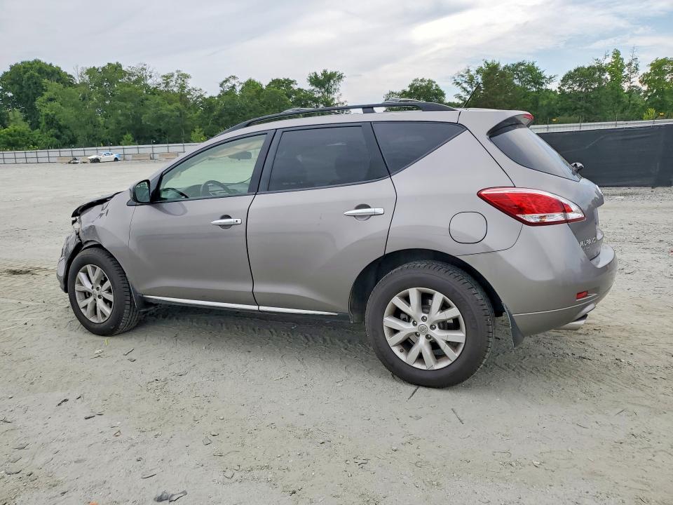 2012 Nissan Murano VIN JN8AZ1MW2CW238873 COPART salvage auction — FRONT END, Nc - Salvage Certificate Of Title, sold $375 on 2026-07-22 (photo 2)