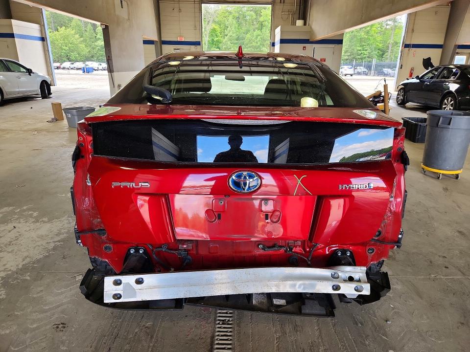 2018 Toyota Prius VIN JTDKARFU6J3547603 COPART salvage auction — REAR END, Va - Cert Of Title - Salvage, sold $3,600 on 2026-07-24 (photo 6)
