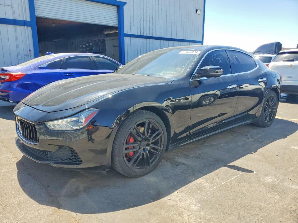 2017 Maserati Ghibli VIN ZAM57XSA4H1205953 COPART salvage auction — REAR END, CA - CERTIFICATE OF TITLE, sold $1,550 on 2026-07-27 (photo 1)