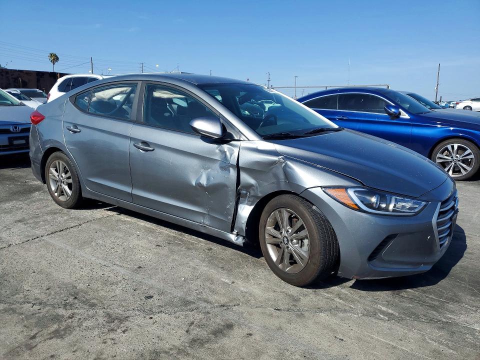2017 Hyundai Elantra VIN KMHD84LF8HU241757 COPART salvage auction — FRONT END, Salvage Title, sold $2,100 on 2026-07-15 (photo 4)