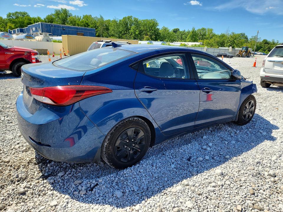 2016 Hyundai VIN KMHDH4AE1GU492855 COPART salvage auction — FRONT END, Oh - Cert Of Title-Salvage, sold $725 on 2026-07-07 (photo 3)