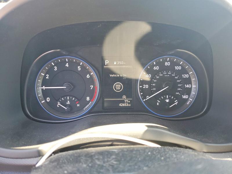 2023 Hyundai Kona VIN KM8K6CABXPU985687 COPART salvage auction — HAIL, Co - Certificate Of Title, sold $275 on 2026-07-27 (photo 9)