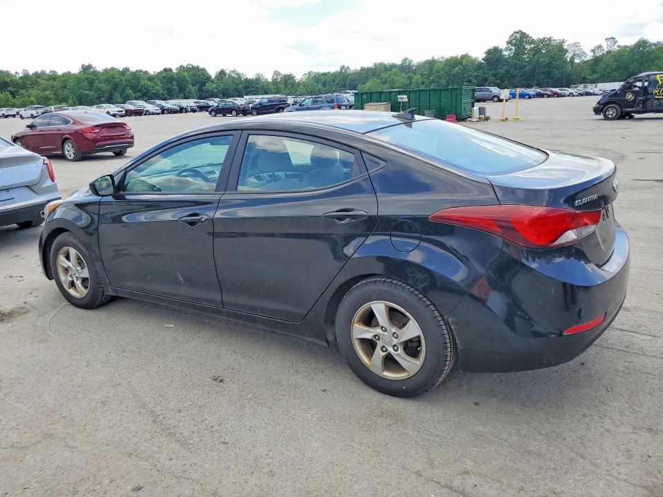 2015 Hyundai Elantra VIN KMHDH4AE9FU265055 COPART salvage auction — MECHANICAL, Pa - Cert Of Title, sold $900 on 2026-07-02 (photo 2)