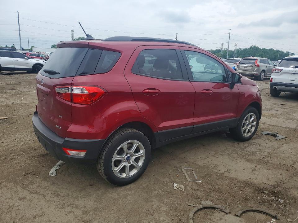 2022 Ford Ecosport VIN MAJ6S3GL8NC460170 COPART salvage auction — FRONT END, MI - SCRAP CERTIFICATE OF TITLE, sold $1,400 on 2026-07-24 (photo 3)