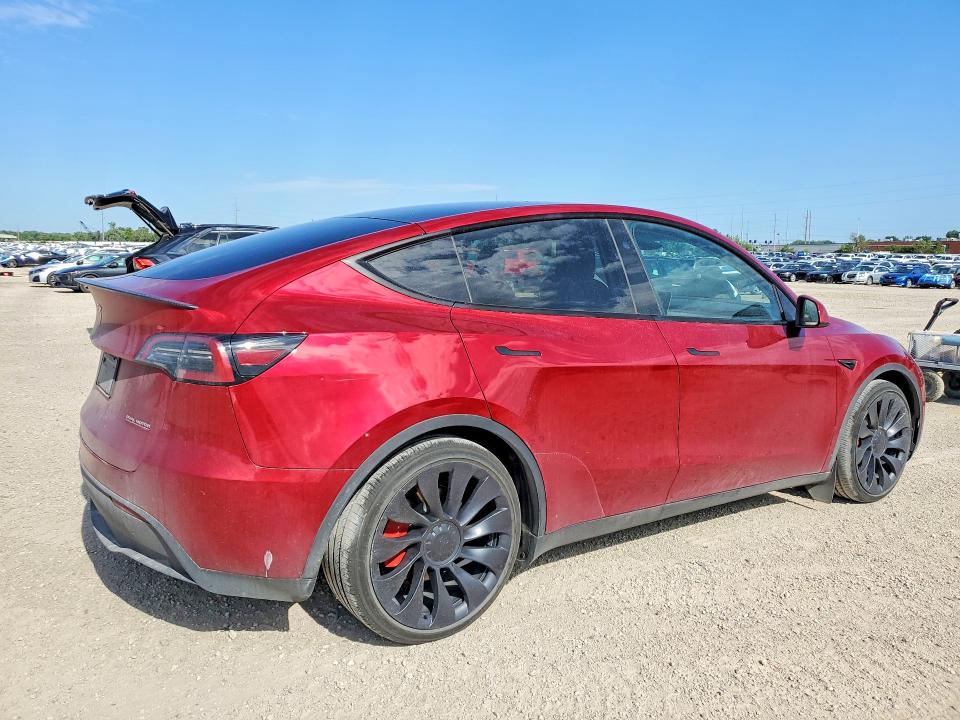 2024 Tesla Model y VIN 7SAYGDEF4RA284248 COPART salvage auction — HAIL, Ia - Cert Of Title-Salvage Title, sold $12,200 on 2026-07-29 (photo 3)