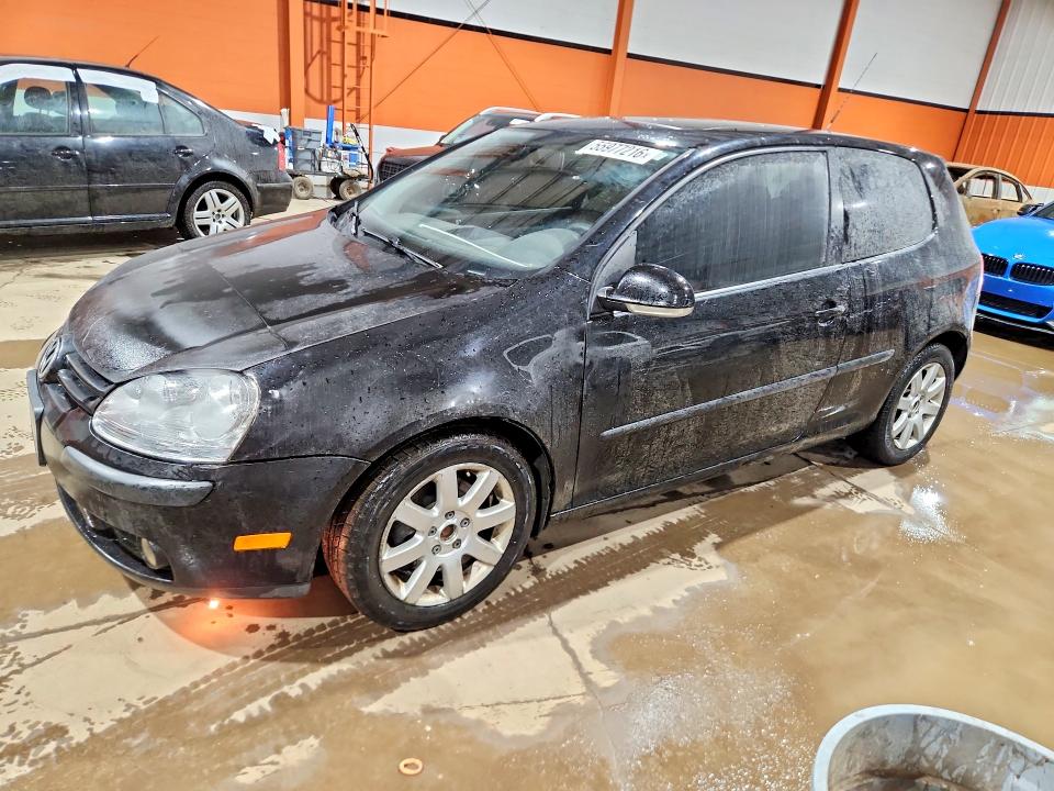 2009 Volkswagen Rabbit VIN WVWBA71K29W029301 COPART salvage auction — HAIL, Ab - Bos - Salvage, sold $1,000 on 2026-07-07 (photo 1)